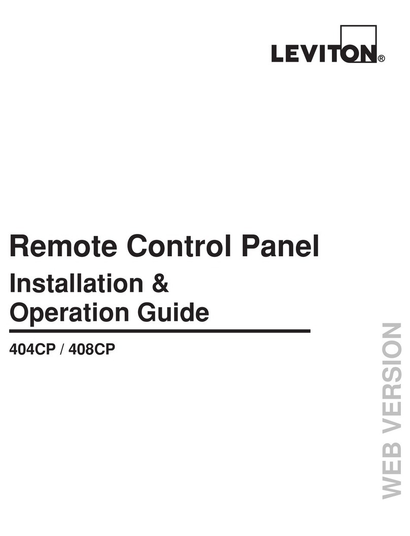 Leviton 408CP Installation & operation guide