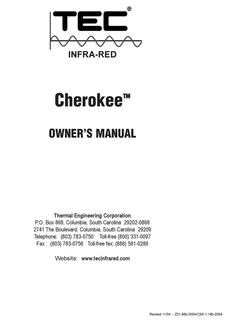 TEC Infra-red Cherokee CH-10SS owner's manual