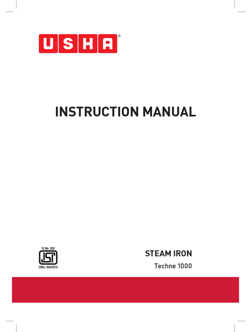 usha Techne 1000 instruction manual