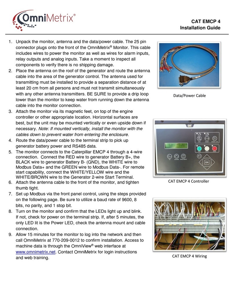 OmniMetrix CAT EMCP 4 User manual