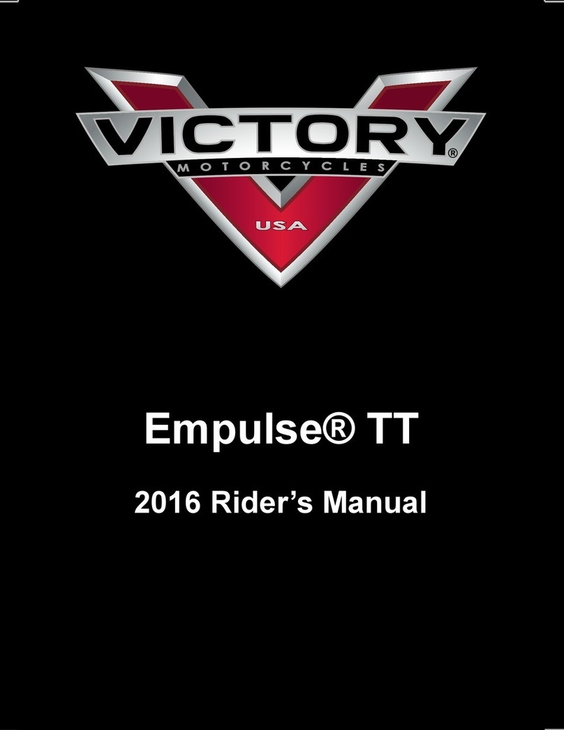 Victory Motorcycles 2016 Empulse TT Rider's manual