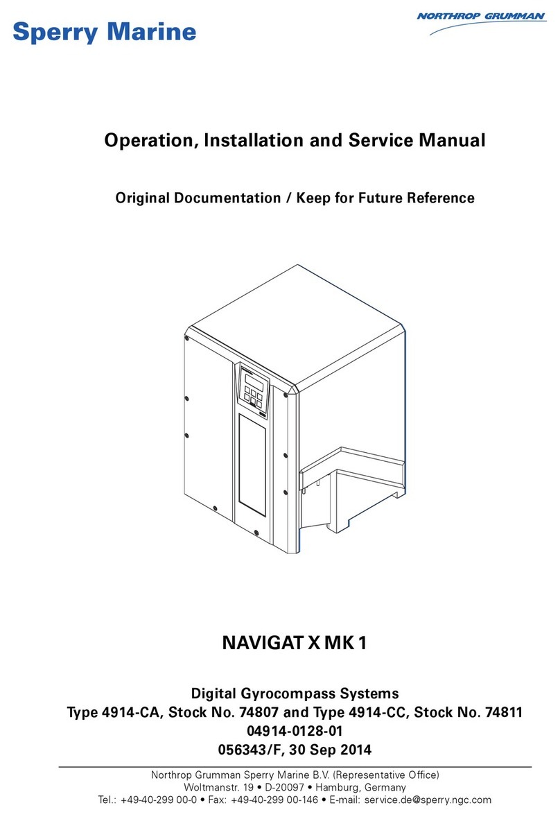 SperryMarine NAVIGAT X MK1 Operation, installation and service manual