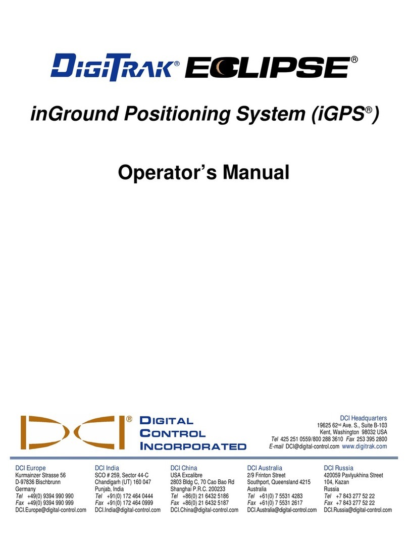 DigiTrak eclipse Operator's manual