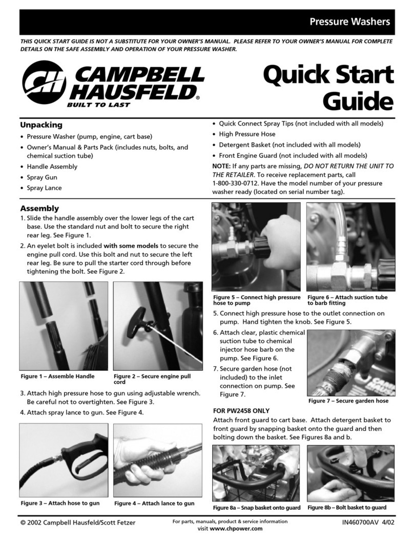 Campbell Hausfeld PW4035 quick start guide