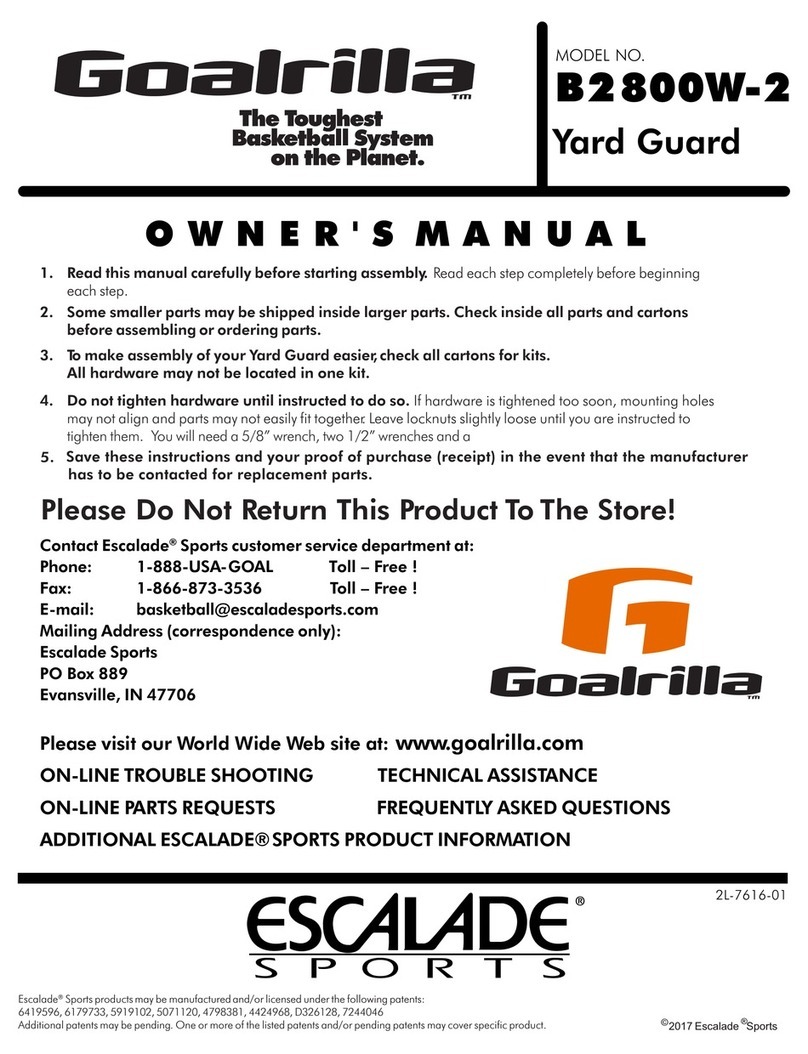 GOALRILLA YARD GUARD B2800W-2 owner's manual GOALRILLA YARD GUARD B2800W-2 owner's manual