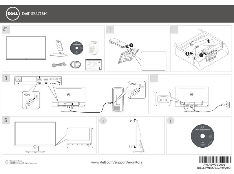 Dell SE2716H User manual Dell SE2716H User manual
