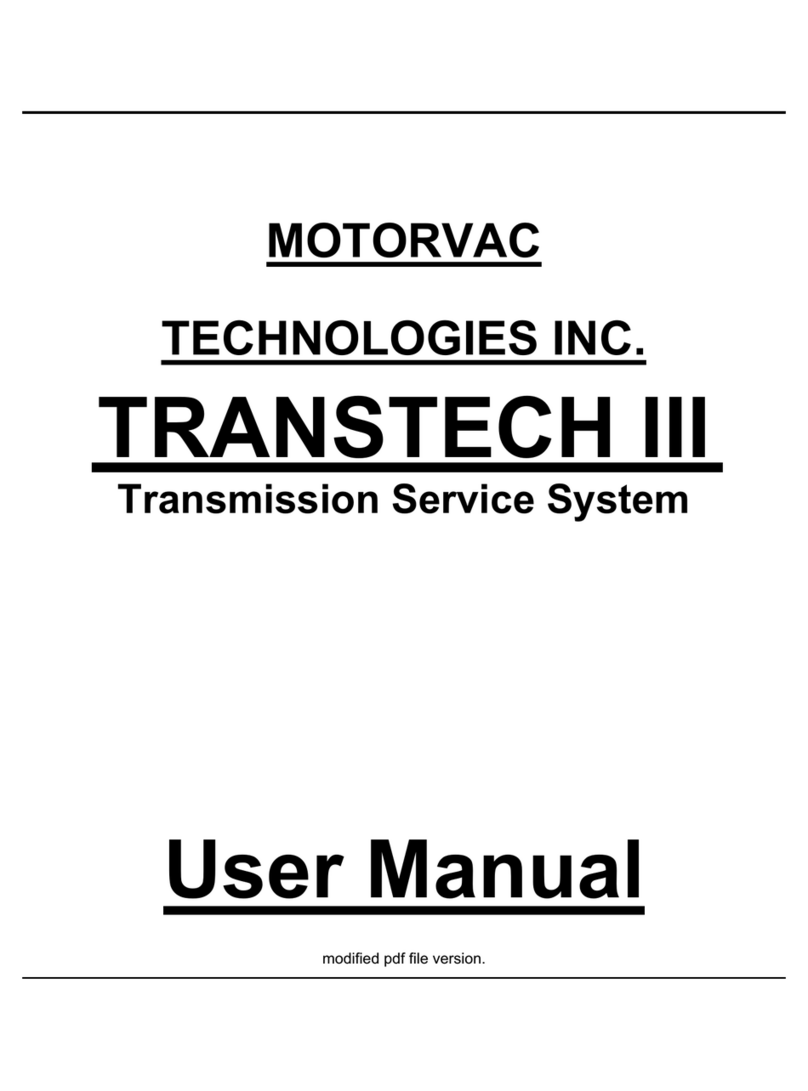 Motorvac TRANSTECH III user manual