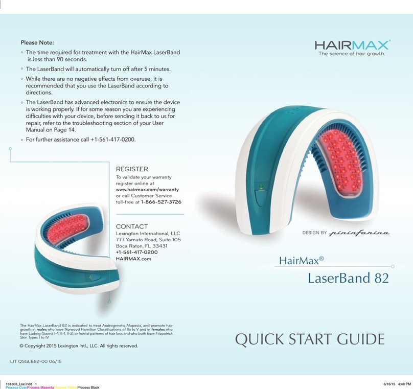HairMax LaserBand 82 quick start guide
