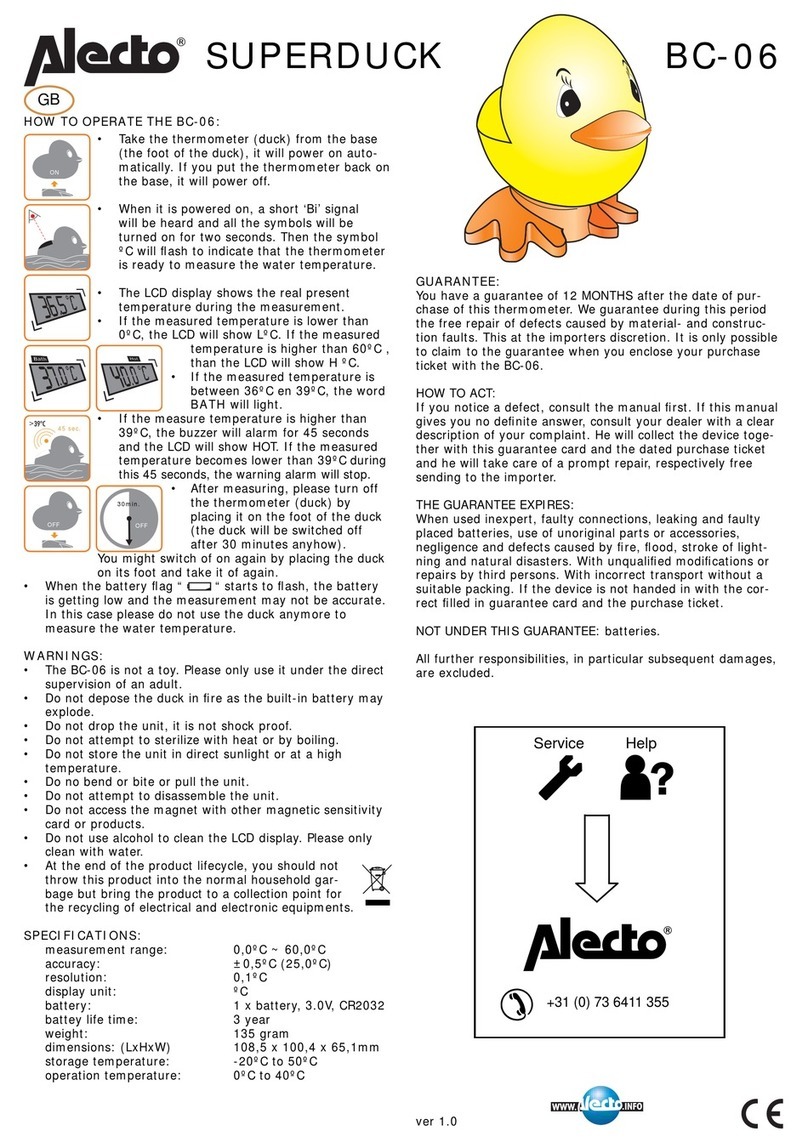 Alecto SUPERDUCK BC-06 manual