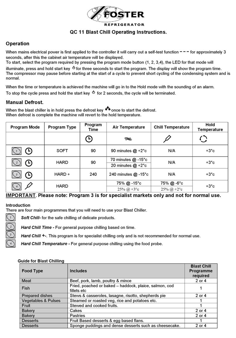 Foster QC 11 Service operating instructions