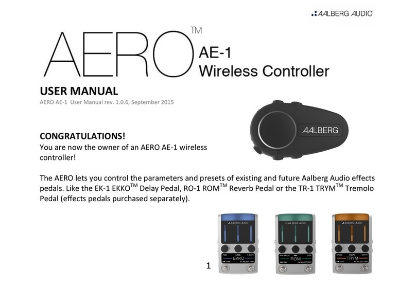 Aalberg Audio Aero AE-1 User manual