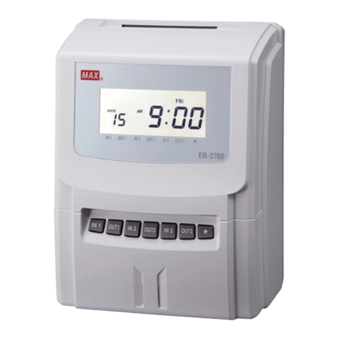 Max ER-2700 User manual
