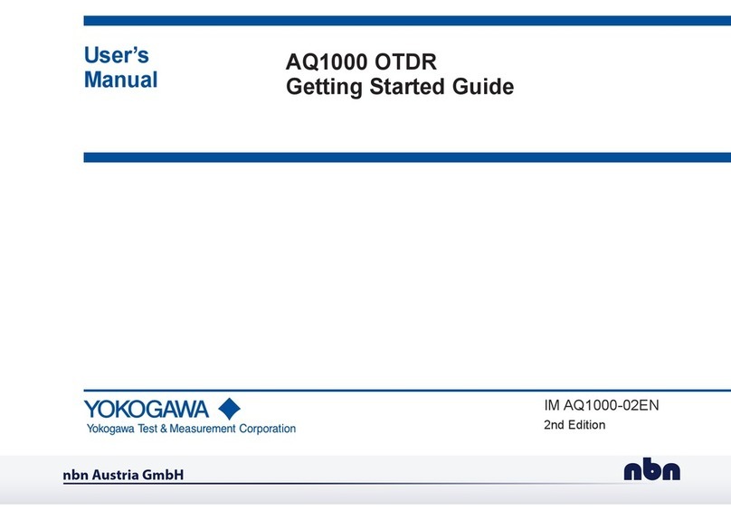 YOKOGAWA AQ1000 OTDR User manual