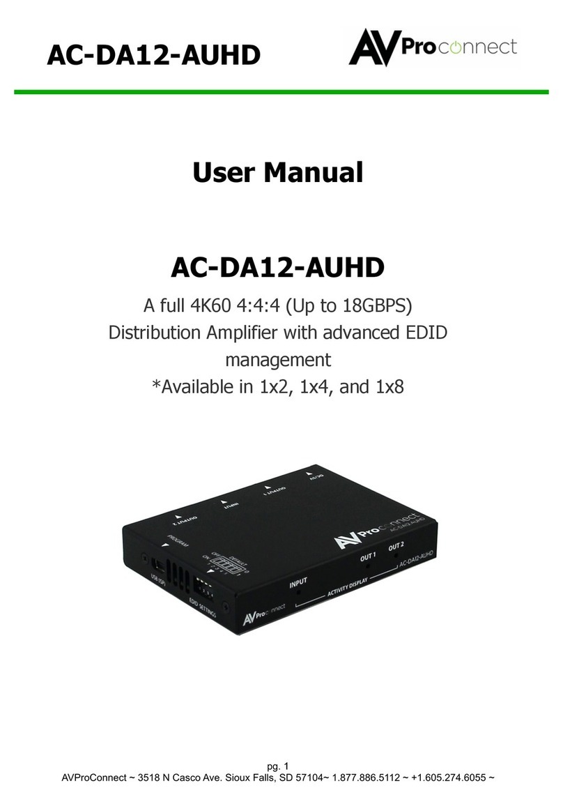 AVProConnect AC-DA12-AUHD user manual