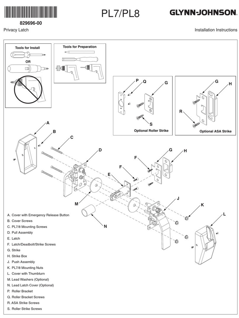 Glynn Johnson PL7 installation instructions
