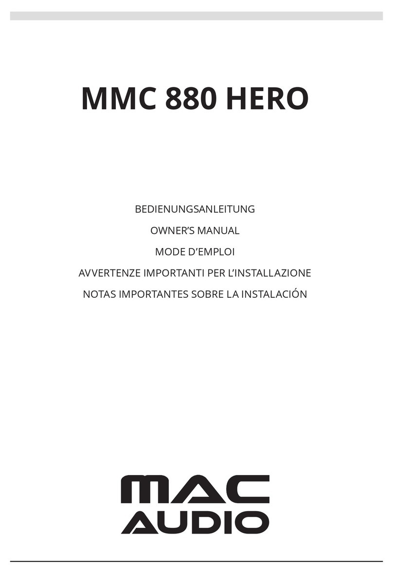 MAC Audio MMC 880 HERO User manual