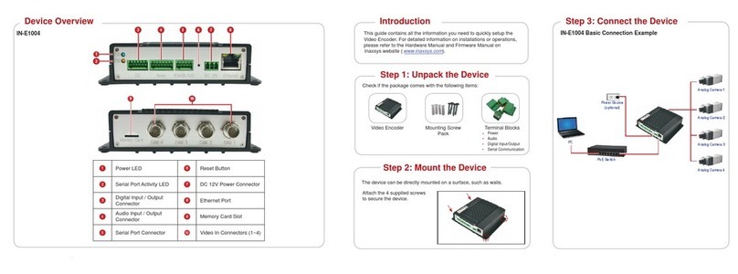 Inaxsys IN-E1004 Quick installation guide