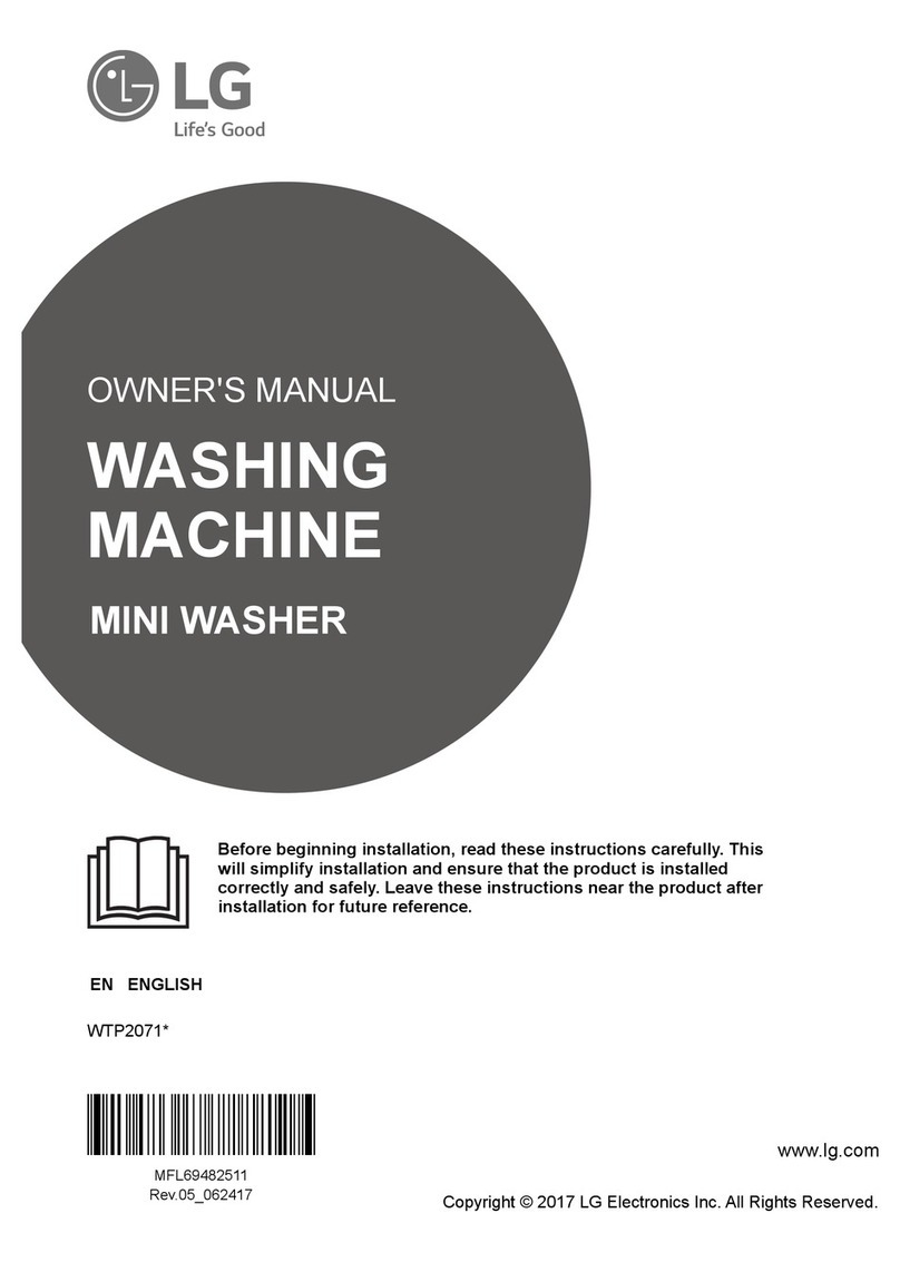 LG WTP2071 series User manual
