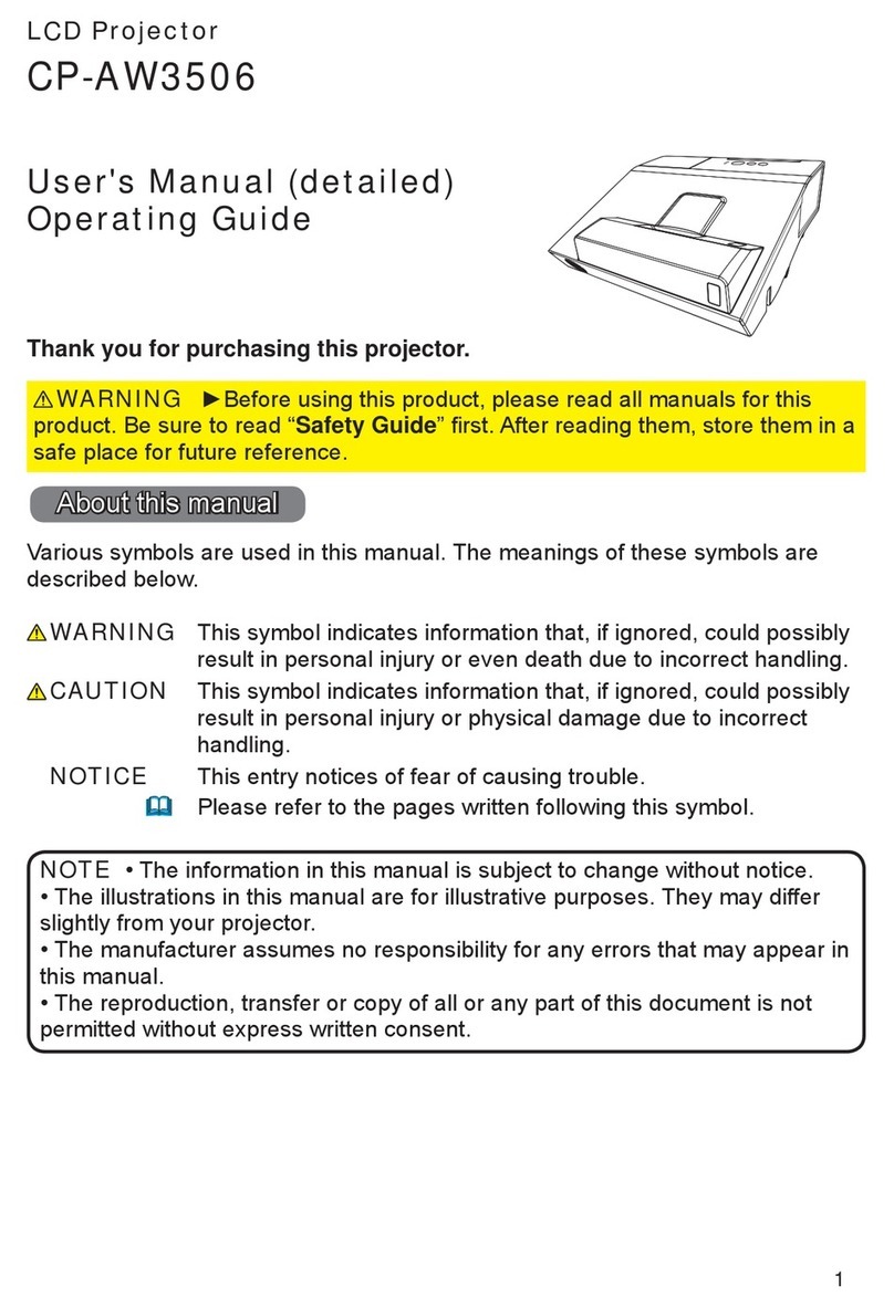 Hitachi CP-AW3506 user manual