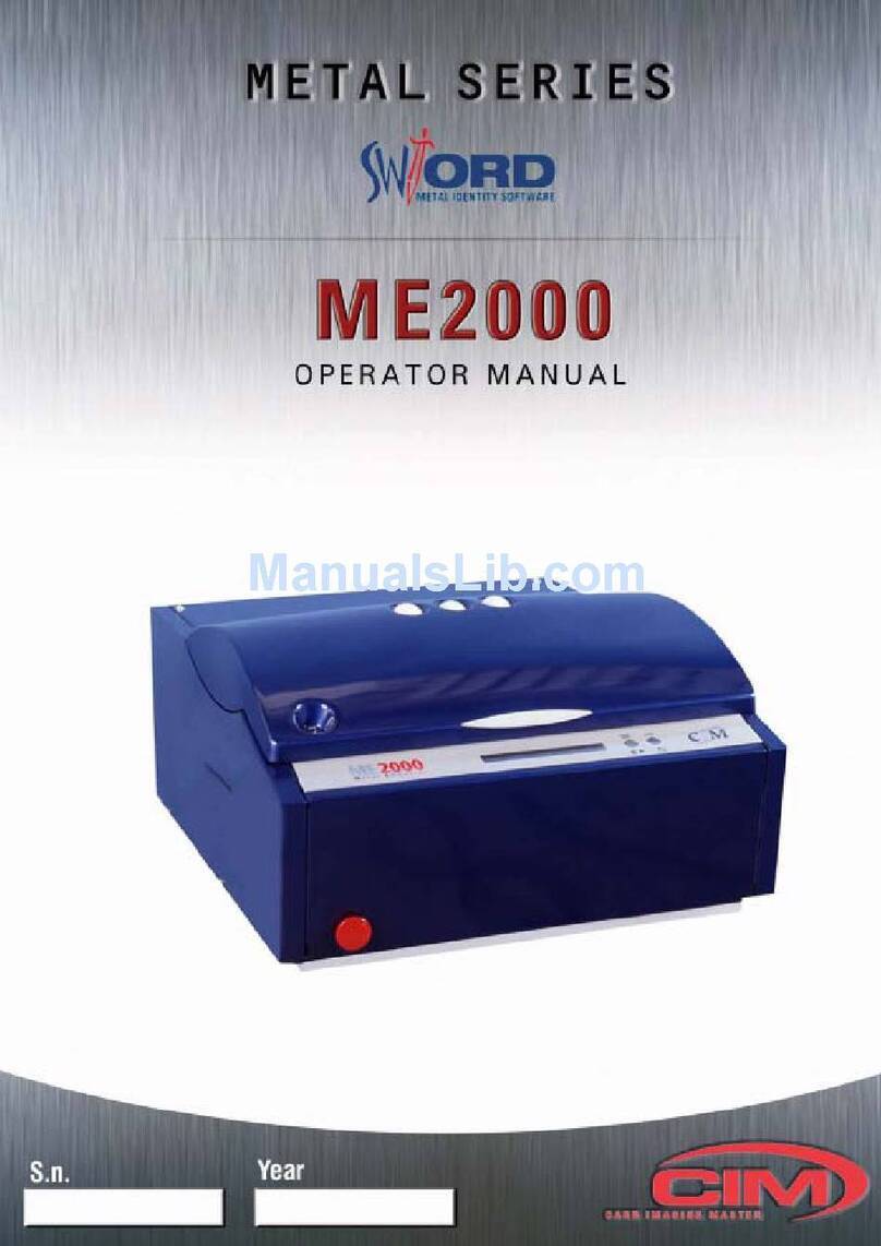 CIM ME2000 Operator's manual
