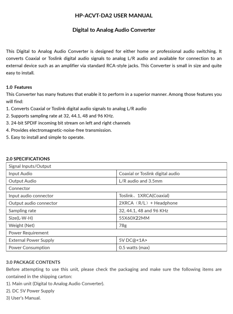Techlogix HomPro HP-ACVT-DA2 user manual Techlogix HomPro HP-ACVT-DA2 user manual