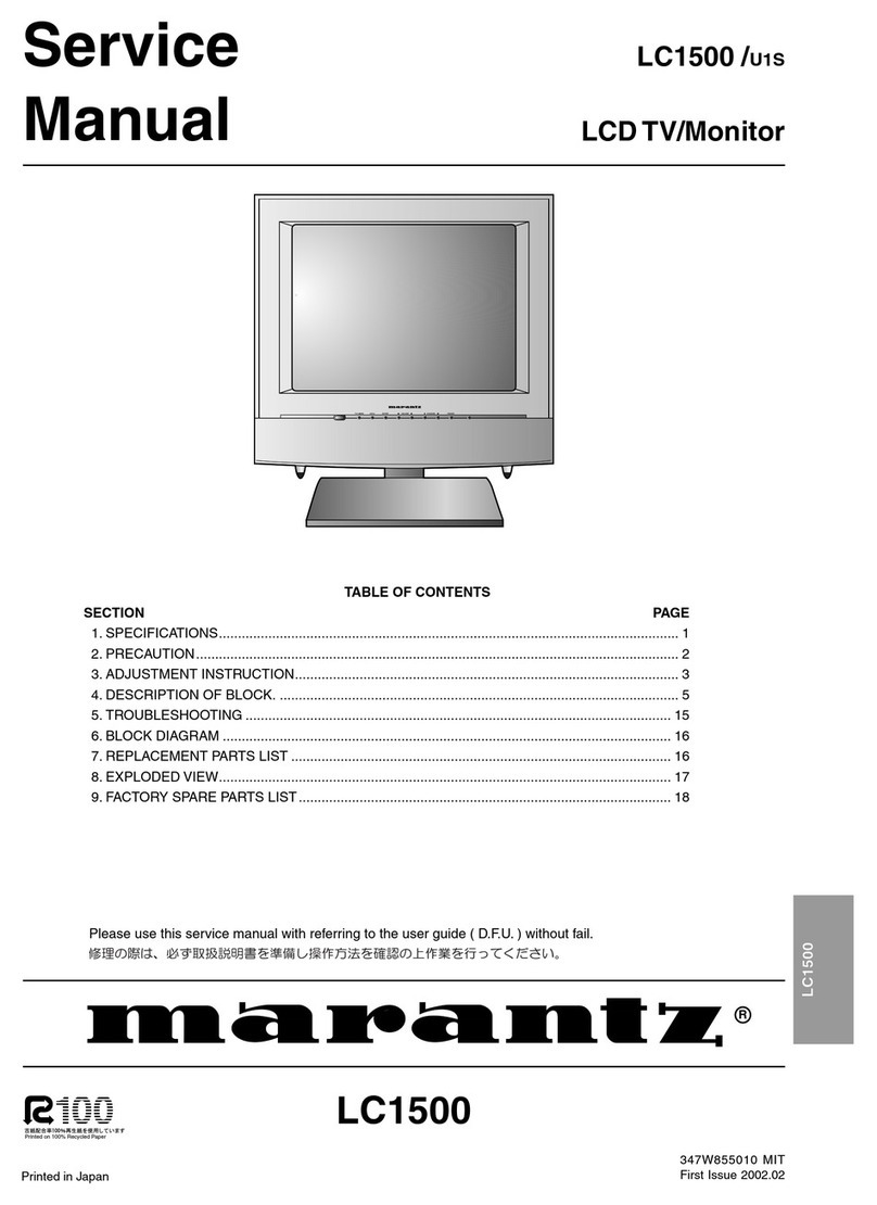Marantz LC1500 User manual Marantz LC1500 User manual