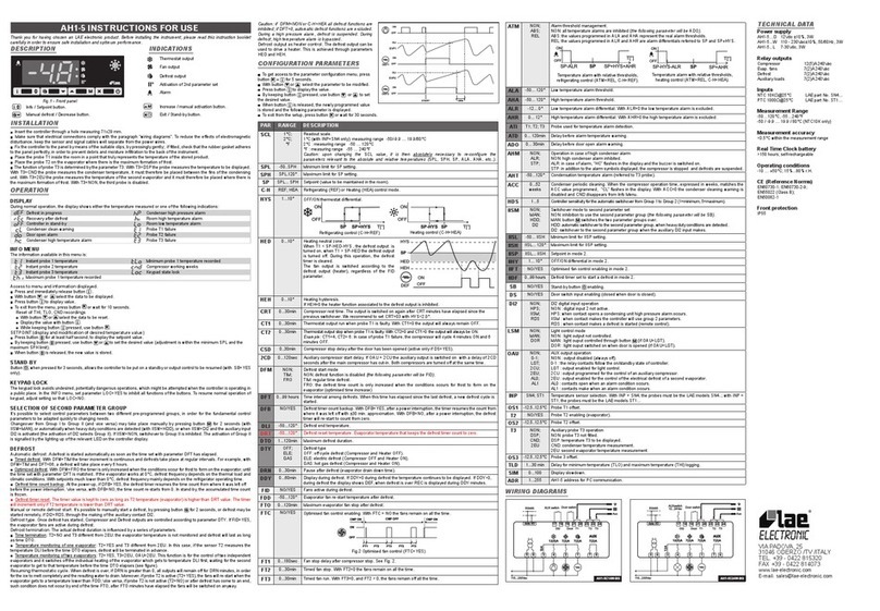 LAE electronic AH1-5 User manual