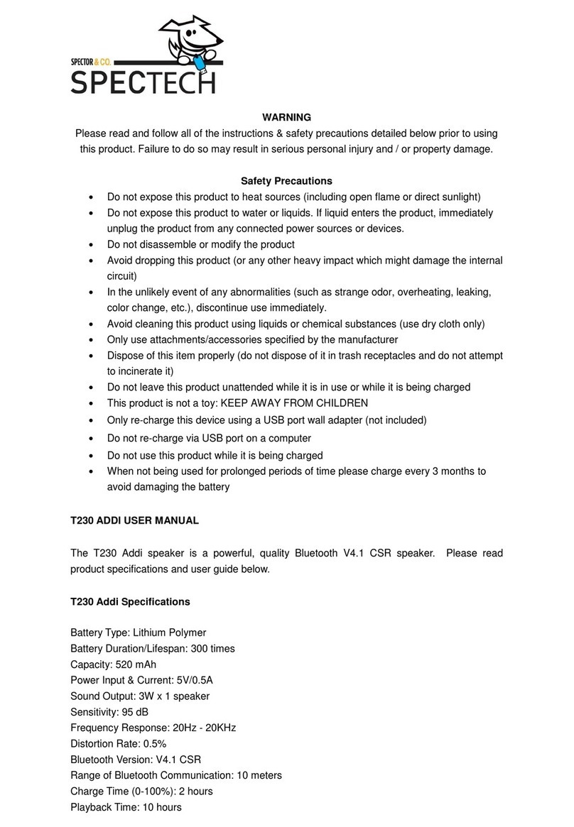 Spectech T230 Addi user manual