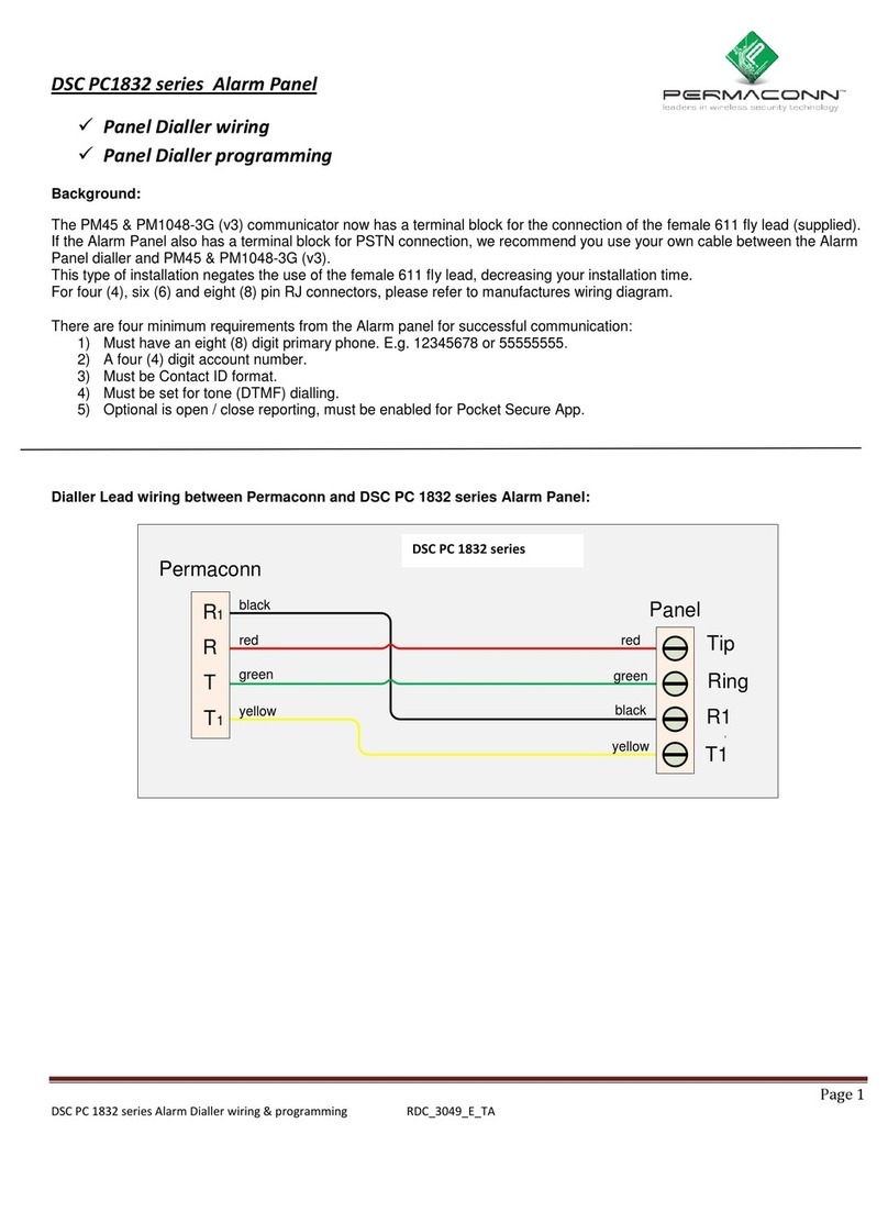 DSC PC1832 series Programming manual