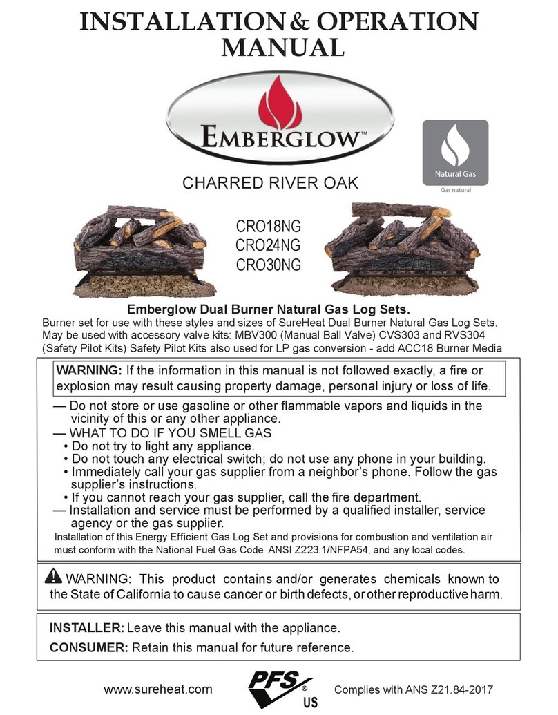 EmberGlow CRO18NG User manual