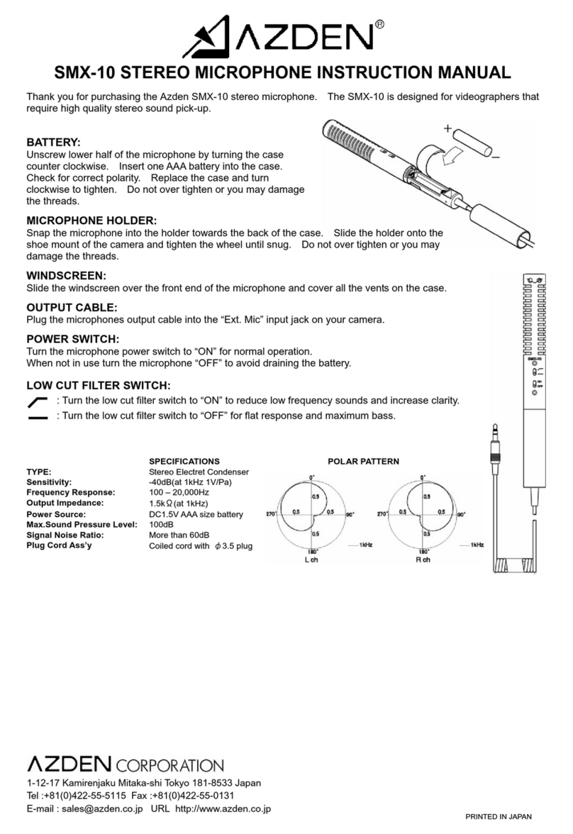 Azden SMX-10 instruction manual