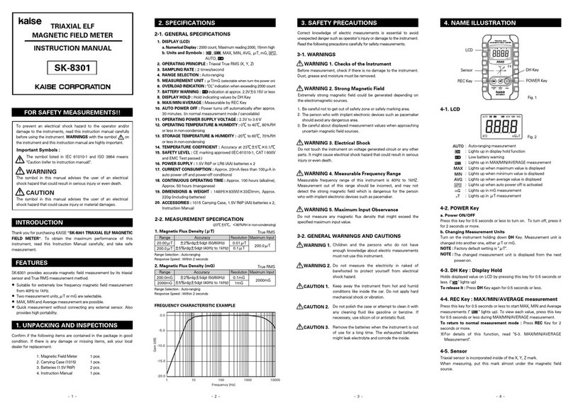 Kalse TRIAXIAL ELF SK-8301 instruction manual