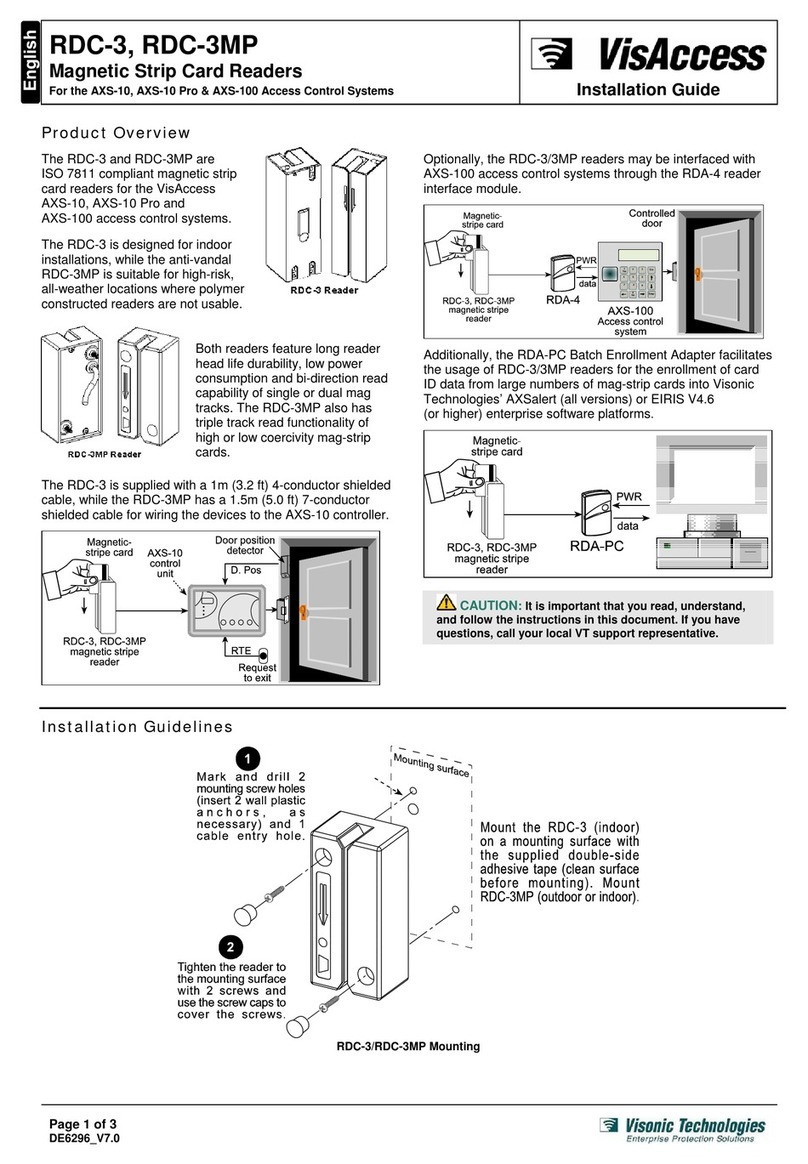 VisAccess RDC-3MP installation guide