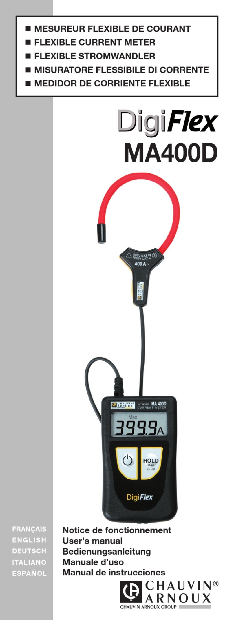 Chauvin Arnoux DigiFLEX MA400D user manual