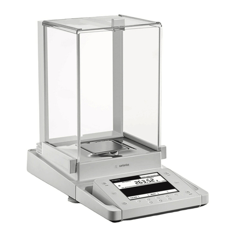 Sartorius Cubis MSU116P User manual Sartorius Cubis MSU116P User manual