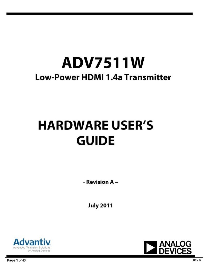 Analog Devices ADV7511W Installation manual