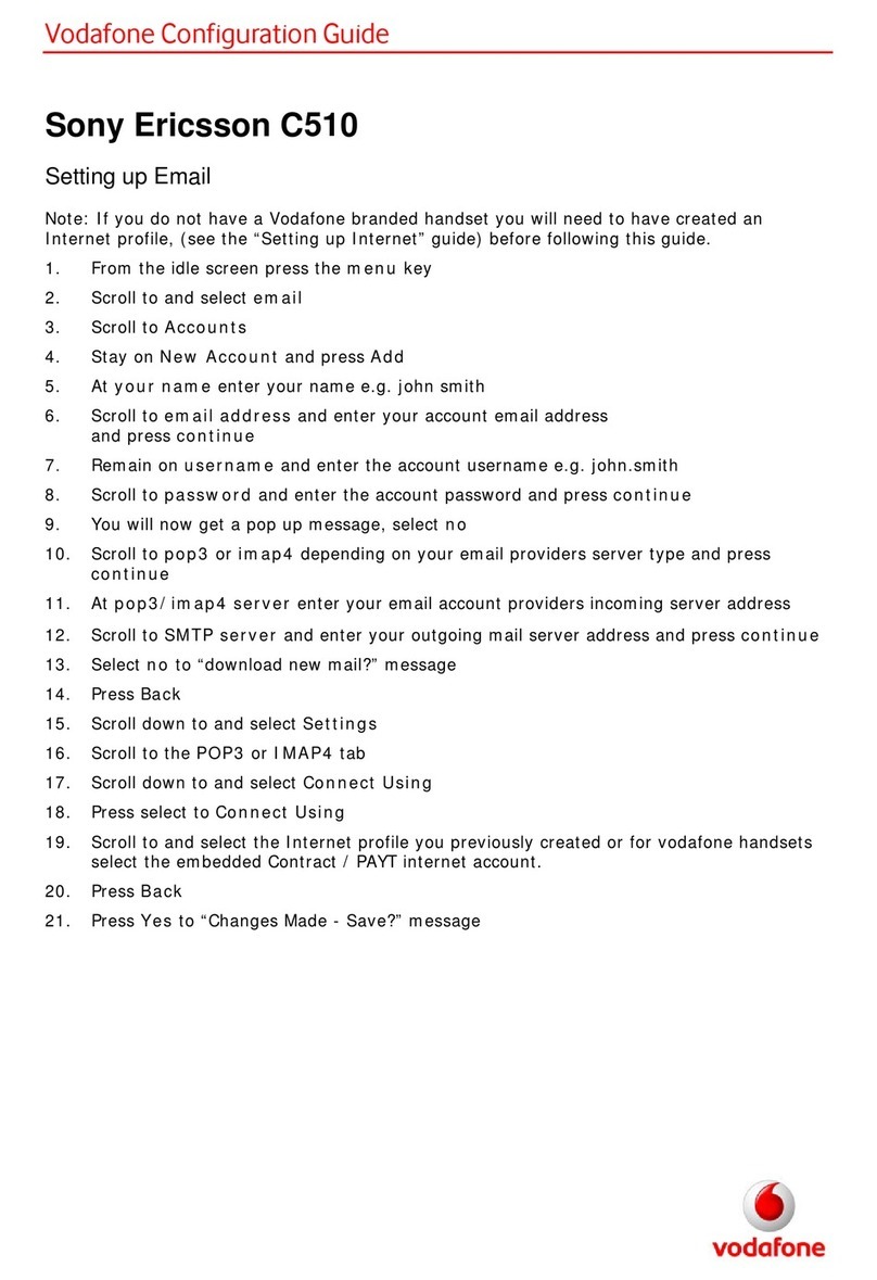 Sony Ericsson CYBER-SHOT C510 Configuration guide