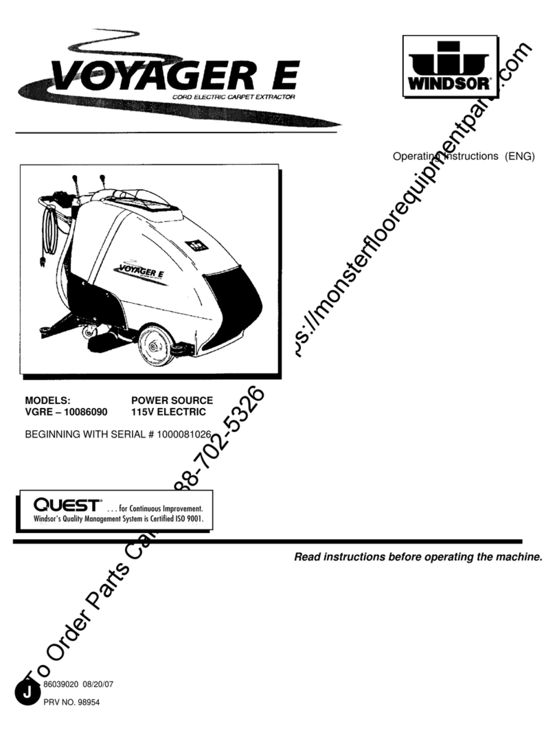 Windsor VOYAGER E operating instructions