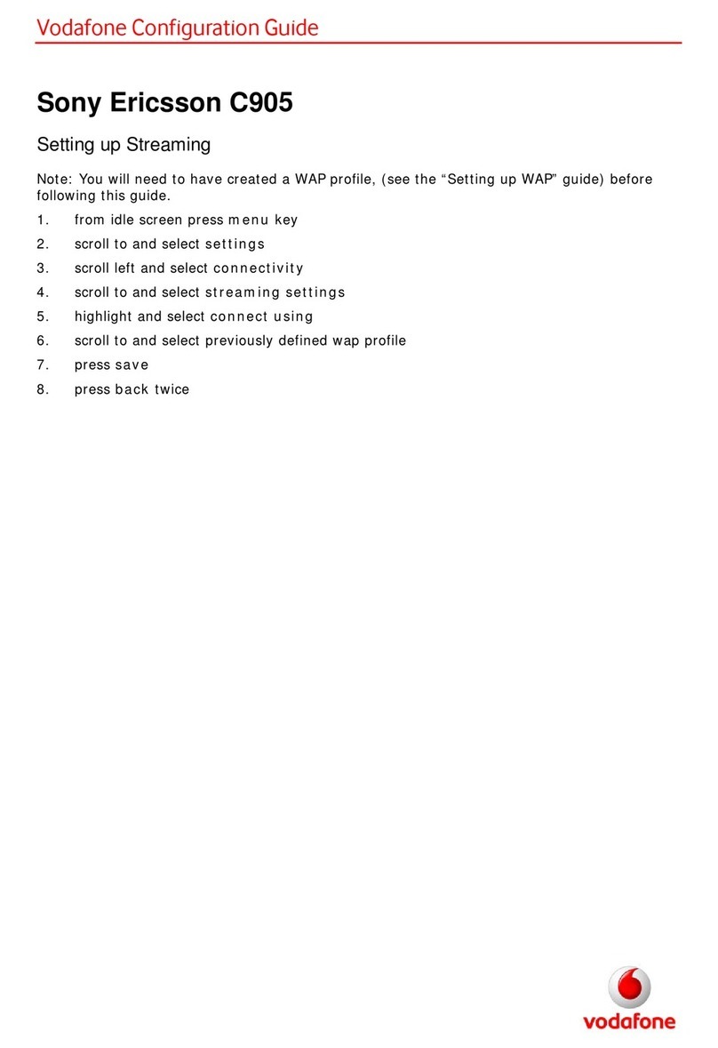 Sony Ericsson Cyber-shot C905 Configuration guide