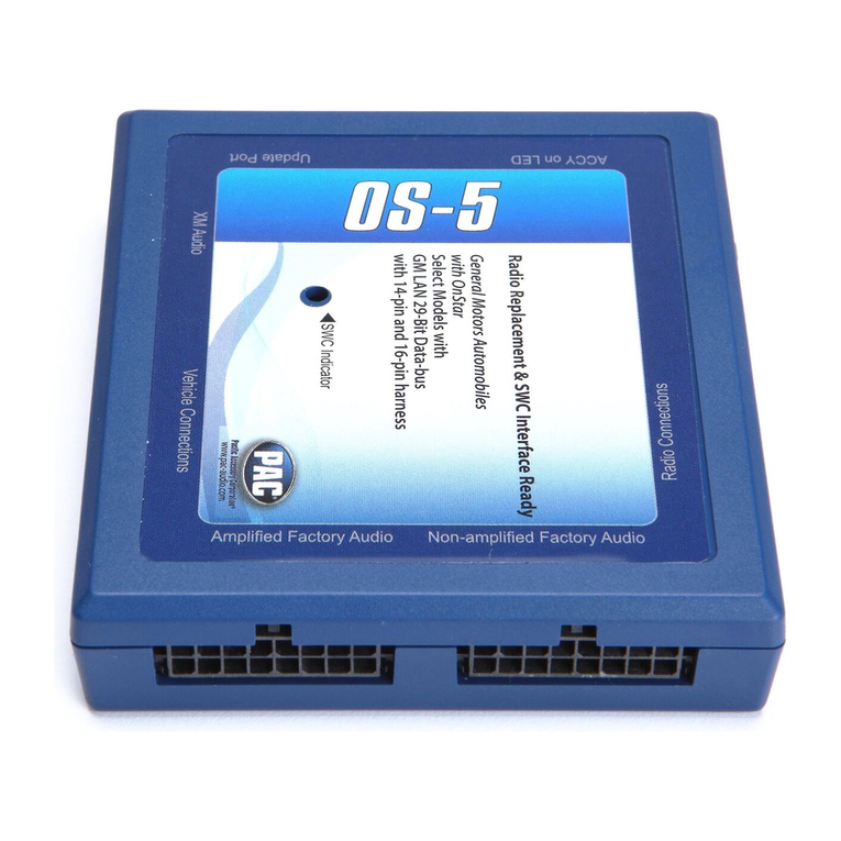 PAC OS-5 User manual