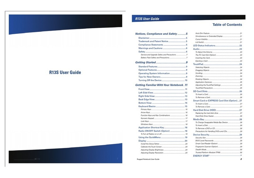 Durabook R13S User manual