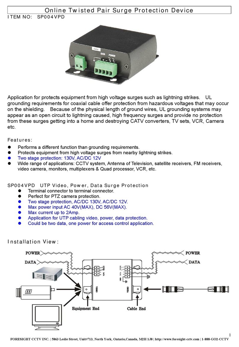 Foresight CCTV SP004VPD manual