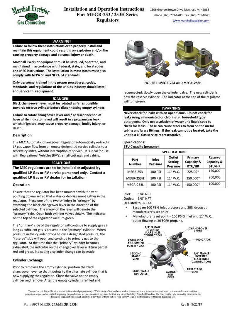 Marshall Excelsior MEGR-253 User manual