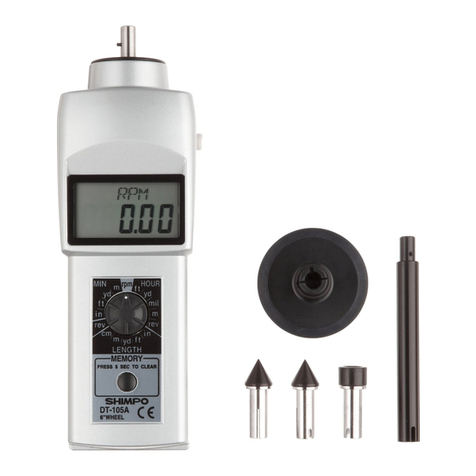 Shimpo Instruments DT-105A instruction manual