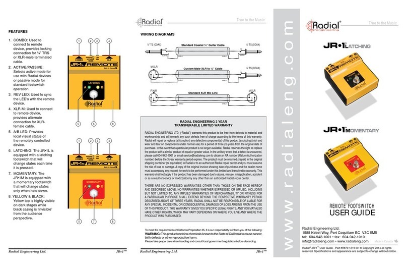 Radial Engineering JR-1L user guide