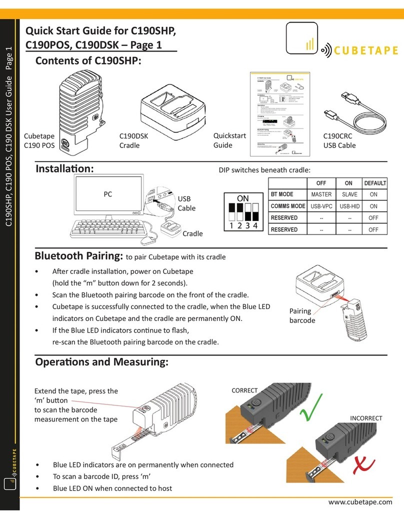 CUBETAPE C190POS User manual