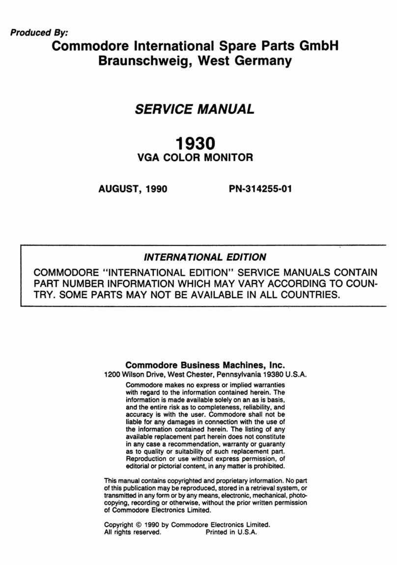 Commodore 1930 User manual