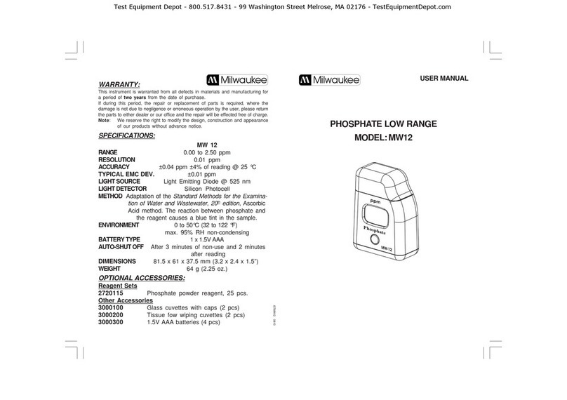 Milwaukee MW12 User manual