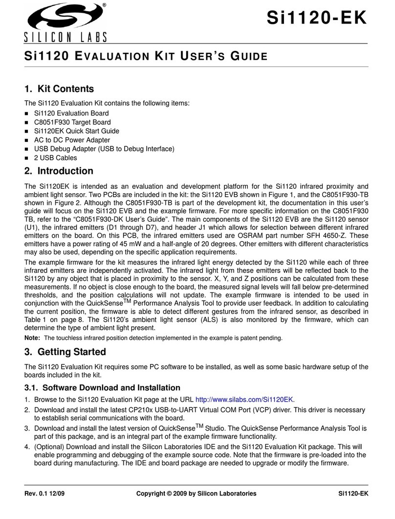 Silicon Laboratories Si1120 User manual Silicon Laboratories Si1120 User manual