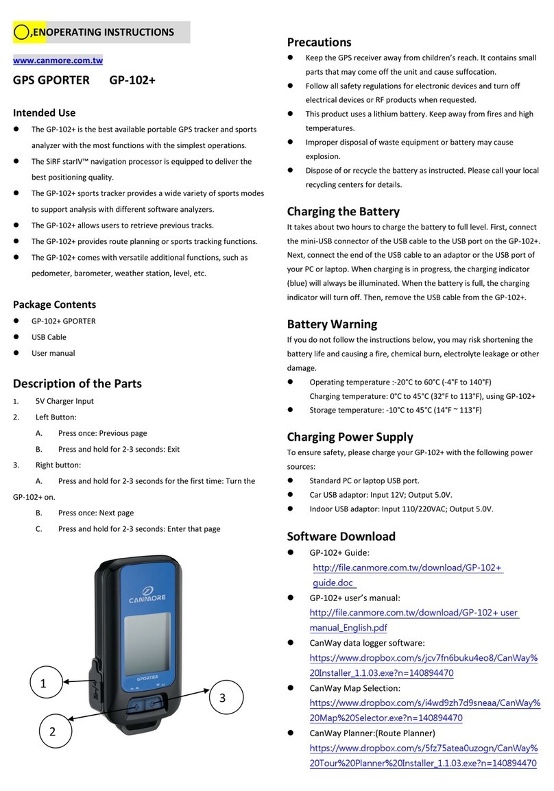 CanMore GPORTER GP-102+ operating instructions